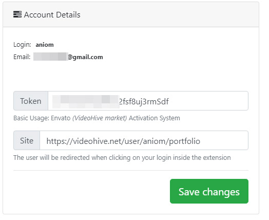Admin Panel - Editing Profile Info