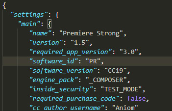 Example of code with syntax