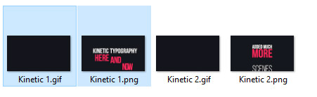 Example of files types