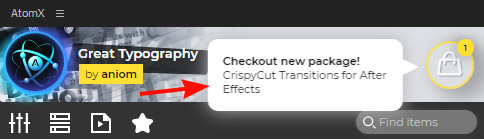 AtomX Market notification