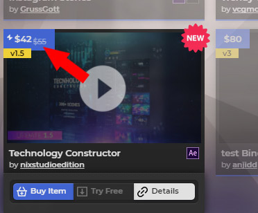 AtomX Market Item - Discount