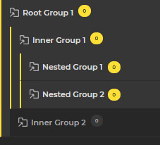 Sample nested empty folders