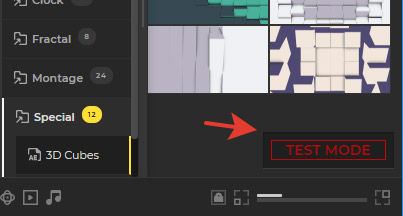 Test Mode: Notify Mark
